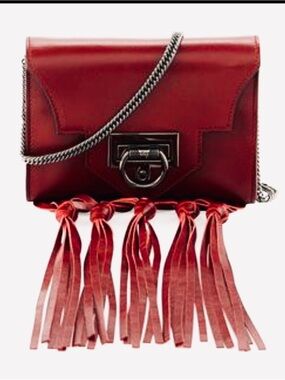Reece Hudson Rider Mini Fringe Crossbody Bag. Give Elevated “Motorcycle Babe”!